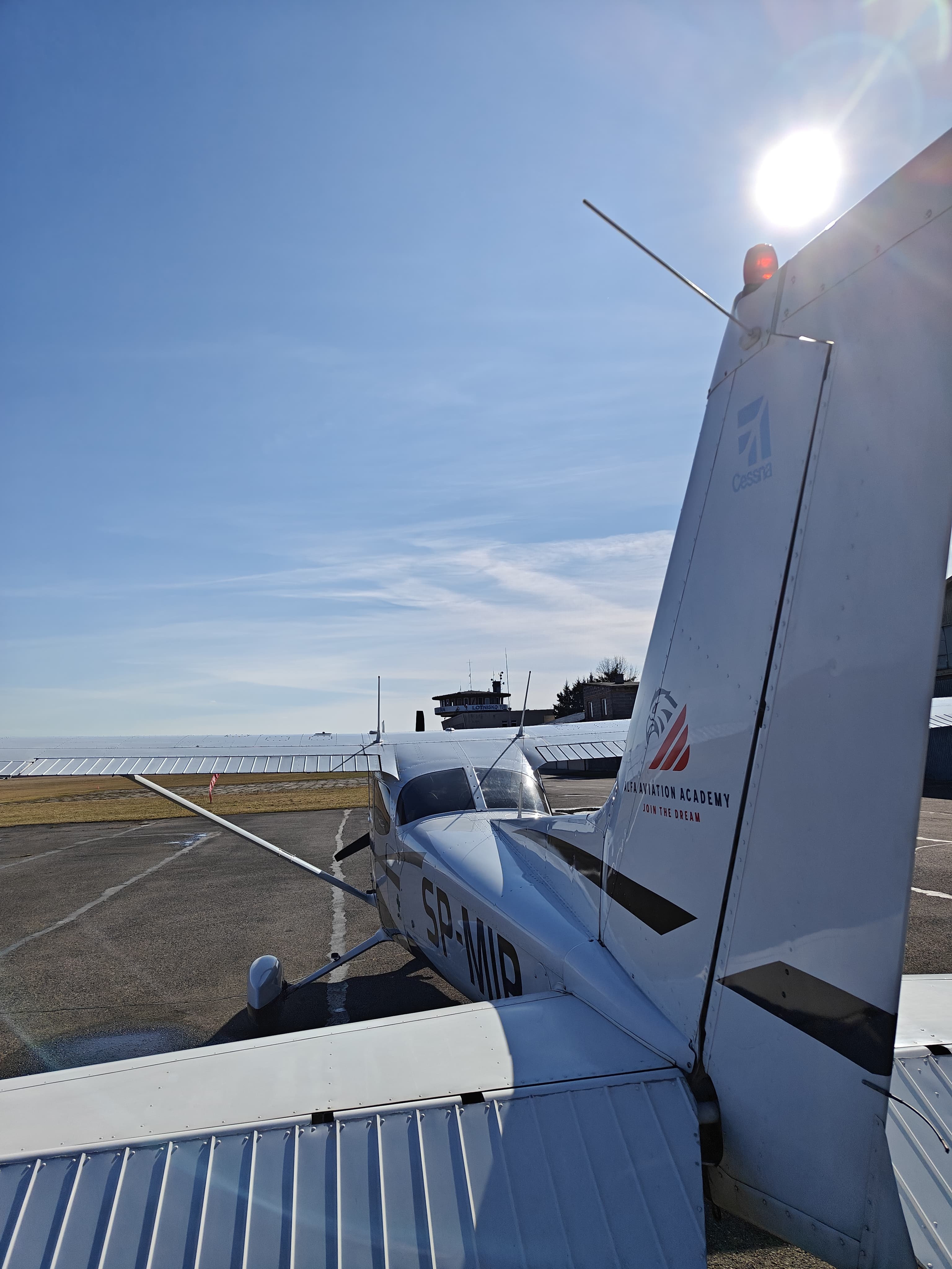 Plane with logotype