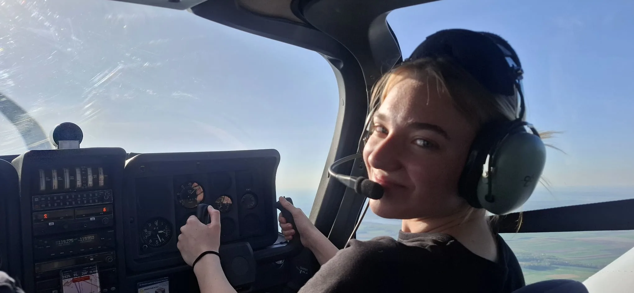 Student In Air with Instructor