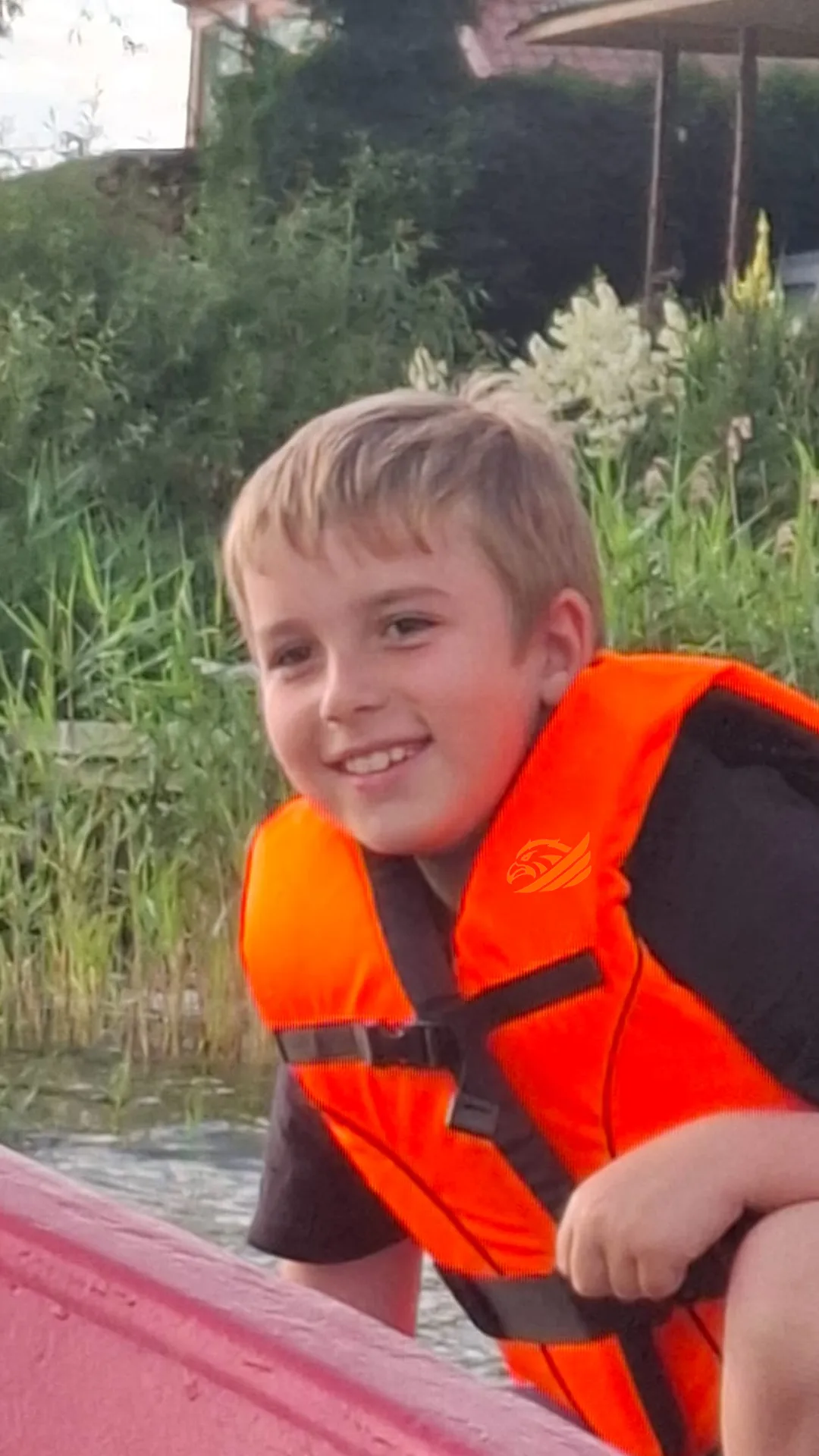 Kid at Alfa's Boat