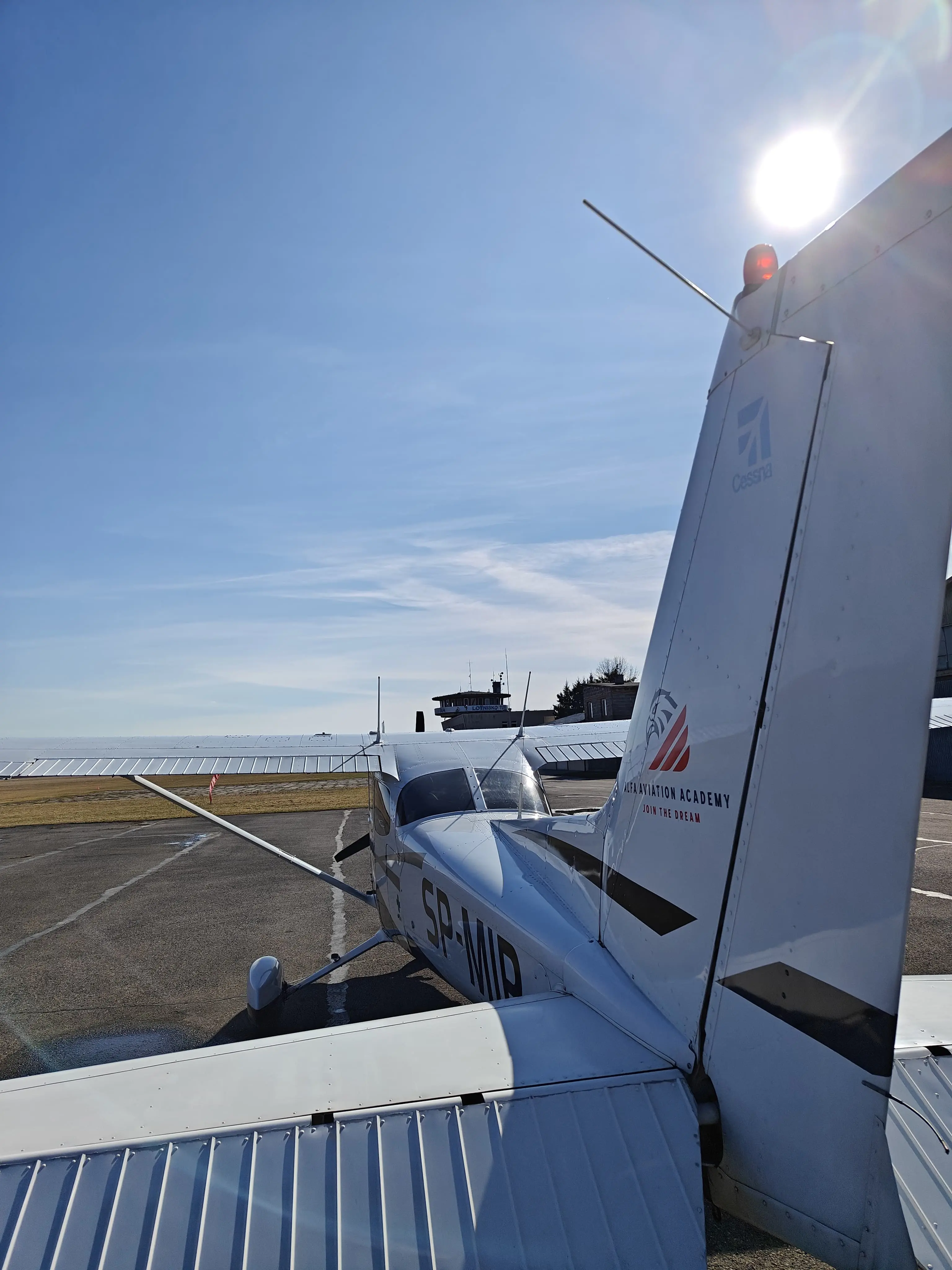 Plane with logotype